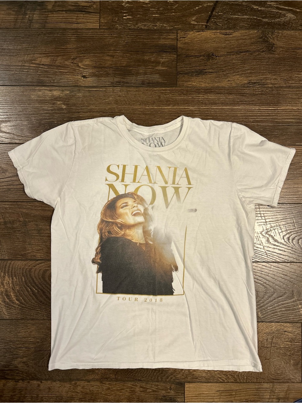 Shania Twain Now Tour 2018 White Graphic Tee